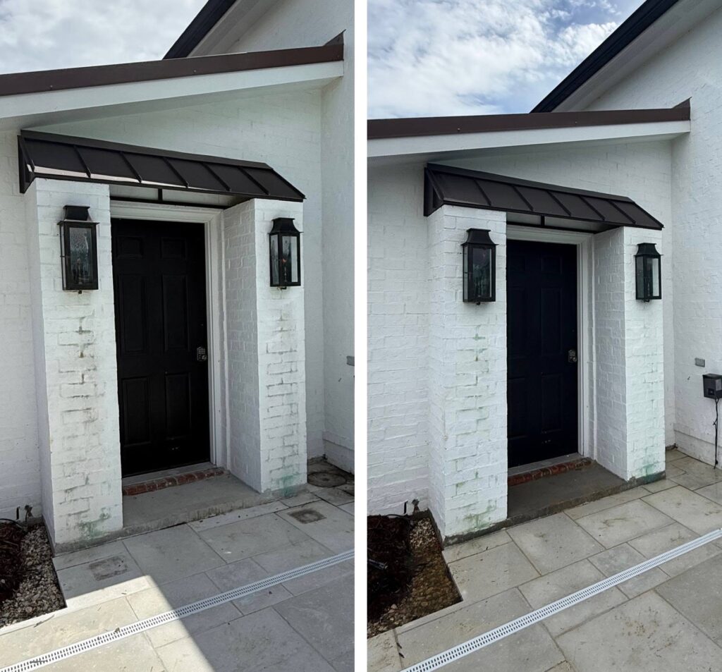 Home exterior cleaned by Scott's Softwash in Louisiana